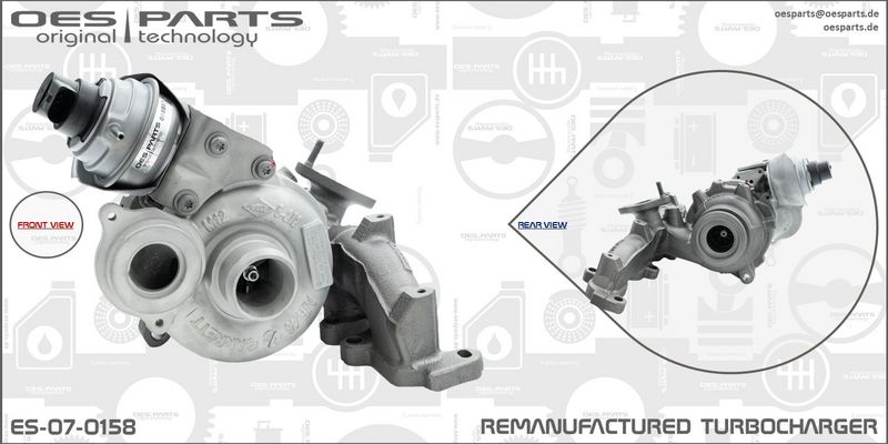 OES PARTS kompresorius, įkrovimo sistema ES-07-0158